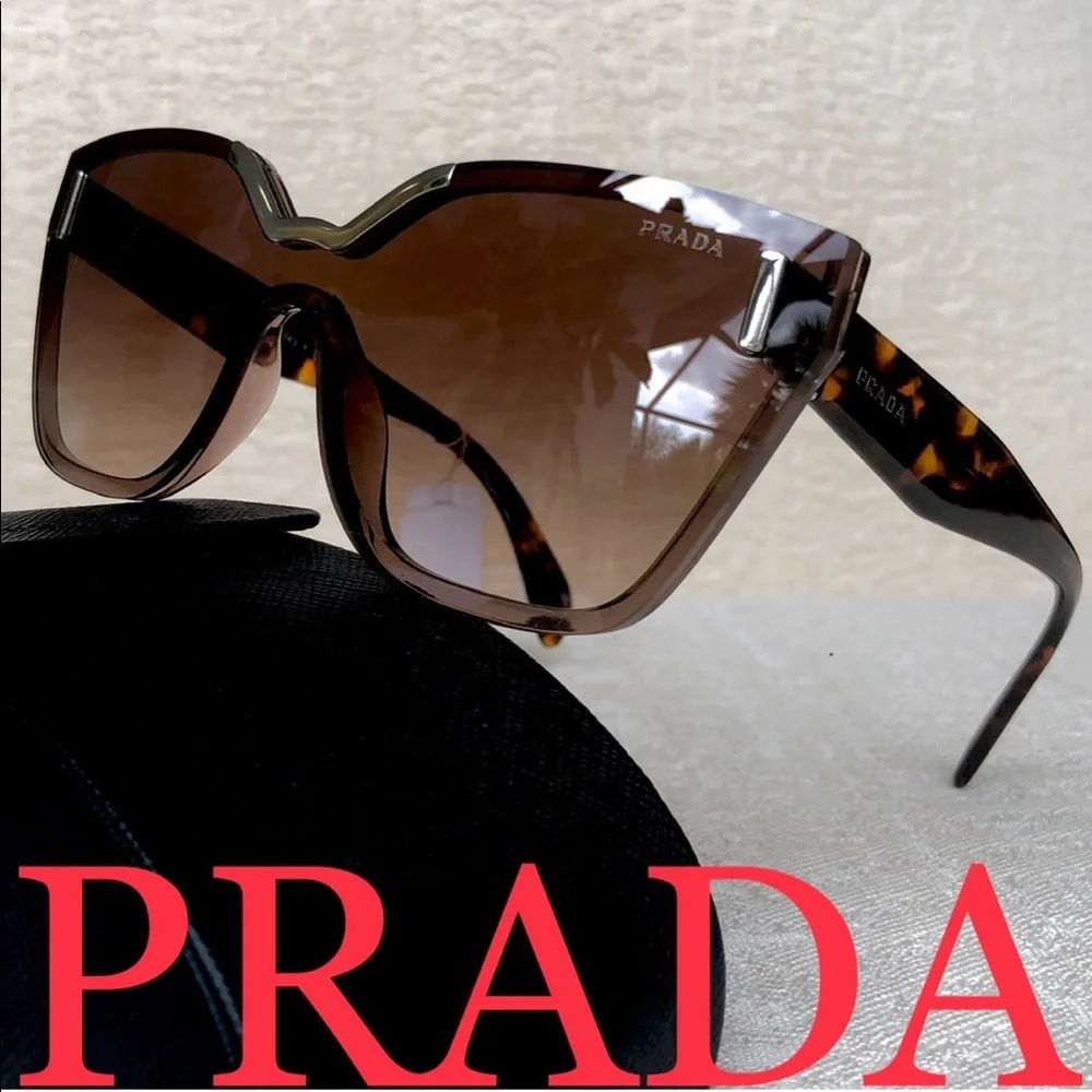 New PRADA 48mm irregular catwalk sunglasses